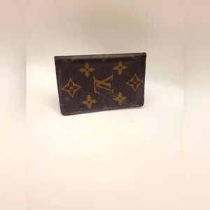 Louis Vuitton Monogram Bifold Credit Card Unisex Wallet